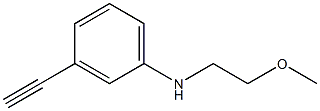 3-ethynyl-N-(2-methoxyethyl)aniline Struktur