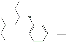 3-ethynyl-N-(5-methylheptan-3-yl)aniline Struktur