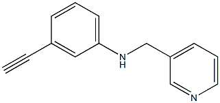 3-ethynyl-N-(pyridin-3-ylmethyl)aniline Struktur