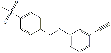 3-ethynyl-N-[1-(4-methanesulfonylphenyl)ethyl]aniline Struktur