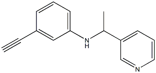 3-ethynyl-N-[1-(pyridin-3-yl)ethyl]aniline Struktur