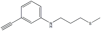 3-ethynyl-N-[3-(methylsulfanyl)propyl]aniline Struktur