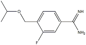 3-fluoro-4-(isopropoxymethyl)benzenecarboximidamide Struktur