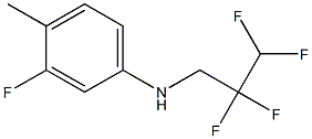 3-fluoro-4-methyl-N-(2,2,3,3-tetrafluoropropyl)aniline Struktur