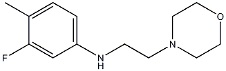 3-fluoro-4-methyl-N-[2-(morpholin-4-yl)ethyl]aniline Struktur