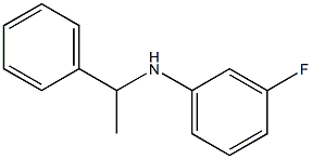 3-fluoro-N-(1-phenylethyl)aniline Struktur