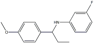 3-fluoro-N-[1-(4-methoxyphenyl)propyl]aniline Struktur