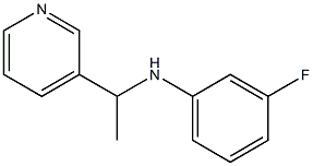 3-fluoro-N-[1-(pyridin-3-yl)ethyl]aniline Struktur