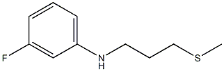 3-fluoro-N-[3-(methylsulfanyl)propyl]aniline Struktur