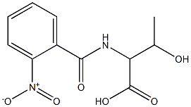 3-hydroxy-2-[(2-nitrobenzoyl)amino]butanoic acid Struktur