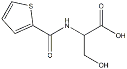 3-hydroxy-2-[(thien-2-ylcarbonyl)amino]propanoic acid Struktur