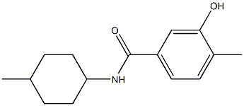 3-hydroxy-4-methyl-N-(4-methylcyclohexyl)benzamide Struktur