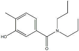 3-hydroxy-4-methyl-N,N-dipropylbenzamide Struktur