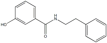 3-hydroxy-N-(2-phenylethyl)benzamide Struktur