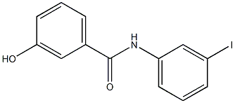 3-hydroxy-N-(3-iodophenyl)benzamide Struktur