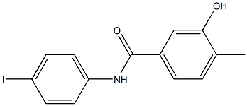 3-hydroxy-N-(4-iodophenyl)-4-methylbenzamide Struktur