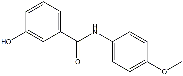 3-hydroxy-N-(4-methoxyphenyl)benzamide Struktur