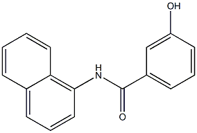 3-hydroxy-N-(naphthalen-1-yl)benzamide Struktur