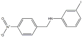 3-iodo-N-[(4-nitrophenyl)methyl]aniline Struktur