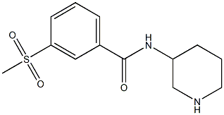 3-methanesulfonyl-N-(piperidin-3-yl)benzamide Struktur