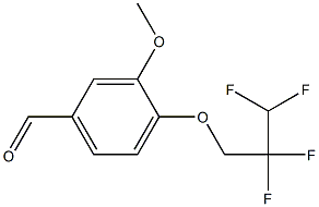 3-methoxy-4-(2,2,3,3-tetrafluoropropoxy)benzaldehyde Struktur