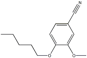 3-methoxy-4-(pentyloxy)benzonitrile Struktur