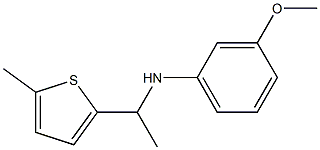 3-methoxy-N-[1-(5-methylthiophen-2-yl)ethyl]aniline Struktur