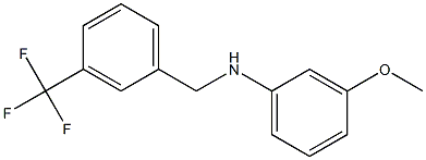 3-methoxy-N-{[3-(trifluoromethyl)phenyl]methyl}aniline Struktur