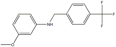 3-methoxy-N-{[4-(trifluoromethyl)phenyl]methyl}aniline Struktur