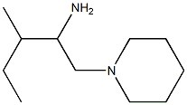 3-methyl-1-(piperidin-1-yl)pentan-2-amine Struktur