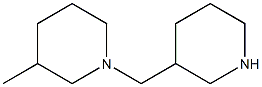 3-methyl-1-(piperidin-3-ylmethyl)piperidine Struktur