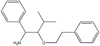 3-methyl-1-phenyl-2-(2-phenylethoxy)butan-1-amine Struktur