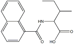 3-methyl-2-(naphthalen-1-ylformamido)pentanoic acid Struktur