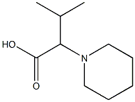 3-methyl-2-(piperidin-1-yl)butanoic acid Struktur