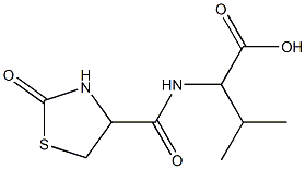 3-methyl-2-[(2-oxo-1,3-thiazolidin-4-yl)formamido]butanoic acid Struktur