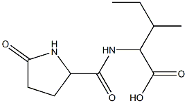 3-methyl-2-{[(5-oxopyrrolidin-2-yl)carbonyl]amino}pentanoic acid Struktur