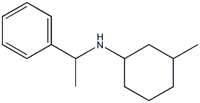 3-methyl-N-(1-phenylethyl)cyclohexan-1-amine Struktur