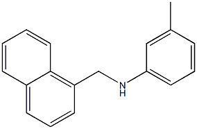 3-methyl-N-(naphthalen-1-ylmethyl)aniline Struktur