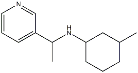 3-methyl-N-[1-(pyridin-3-yl)ethyl]cyclohexan-1-amine Struktur