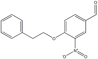 3-nitro-4-(2-phenylethoxy)benzaldehyde Struktur