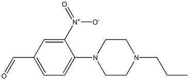 3-nitro-4-(4-propylpiperazin-1-yl)benzaldehyde Struktur