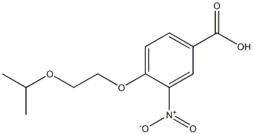 3-nitro-4-[2-(propan-2-yloxy)ethoxy]benzoic acid Struktur