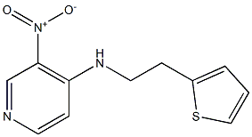 3-nitro-N-[2-(thiophen-2-yl)ethyl]pyridin-4-amine Struktur