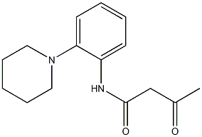 3-oxo-N-[2-(piperidin-1-yl)phenyl]butanamide Struktur