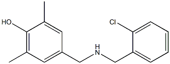 4-({[(2-chlorophenyl)methyl]amino}methyl)-2,6-dimethylphenol Struktur