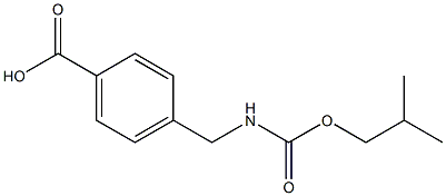 4-({[(2-methylpropoxy)carbonyl]amino}methyl)benzoic acid Struktur