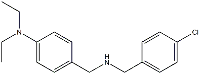 4-({[(4-chlorophenyl)methyl]amino}methyl)-N,N-diethylaniline Struktur