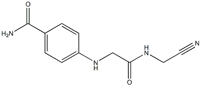 4-({[(cyanomethyl)carbamoyl]methyl}amino)benzamide Struktur