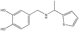 4-({[1-(thiophen-2-yl)ethyl]amino}methyl)benzene-1,2-diol Struktur