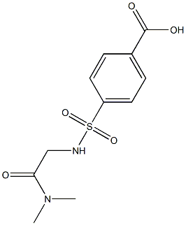 4-({[2-(dimethylamino)-2-oxoethyl]amino}sulfonyl)benzoic acid Struktur